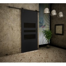 Istabas bīdāmās durvis RETRO I - Loft, melns